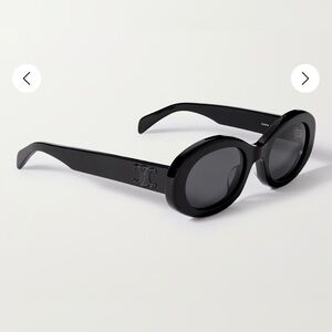 Celine Triomphe Oval Frame w/ Black Logo